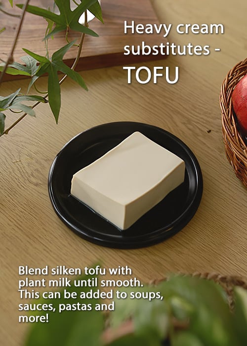 How to Make Heavy cream - 5 easy heave cream Substitute recipes - tofu