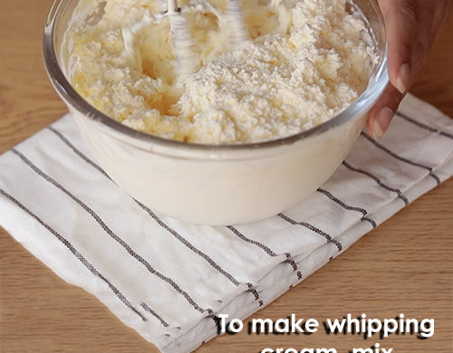 whipping cream recipe