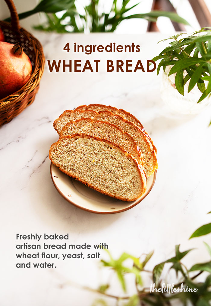 4 Ingredients wheat bread - 