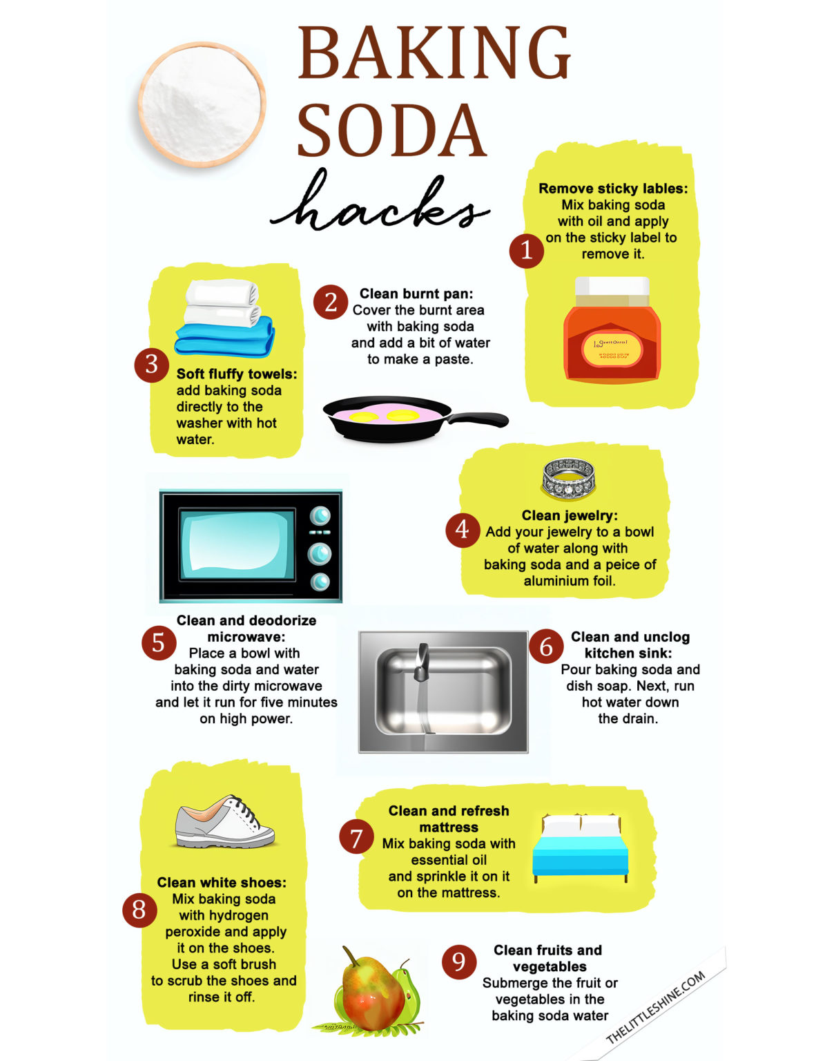 Best Ways to Use Baking Soda The Little Shine