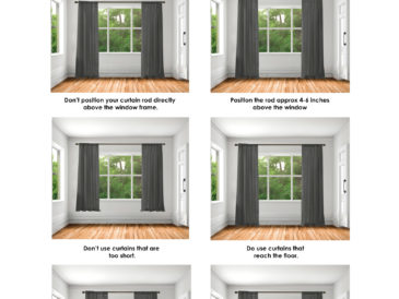 DO'S AND DON'TS OF how to hang curtains