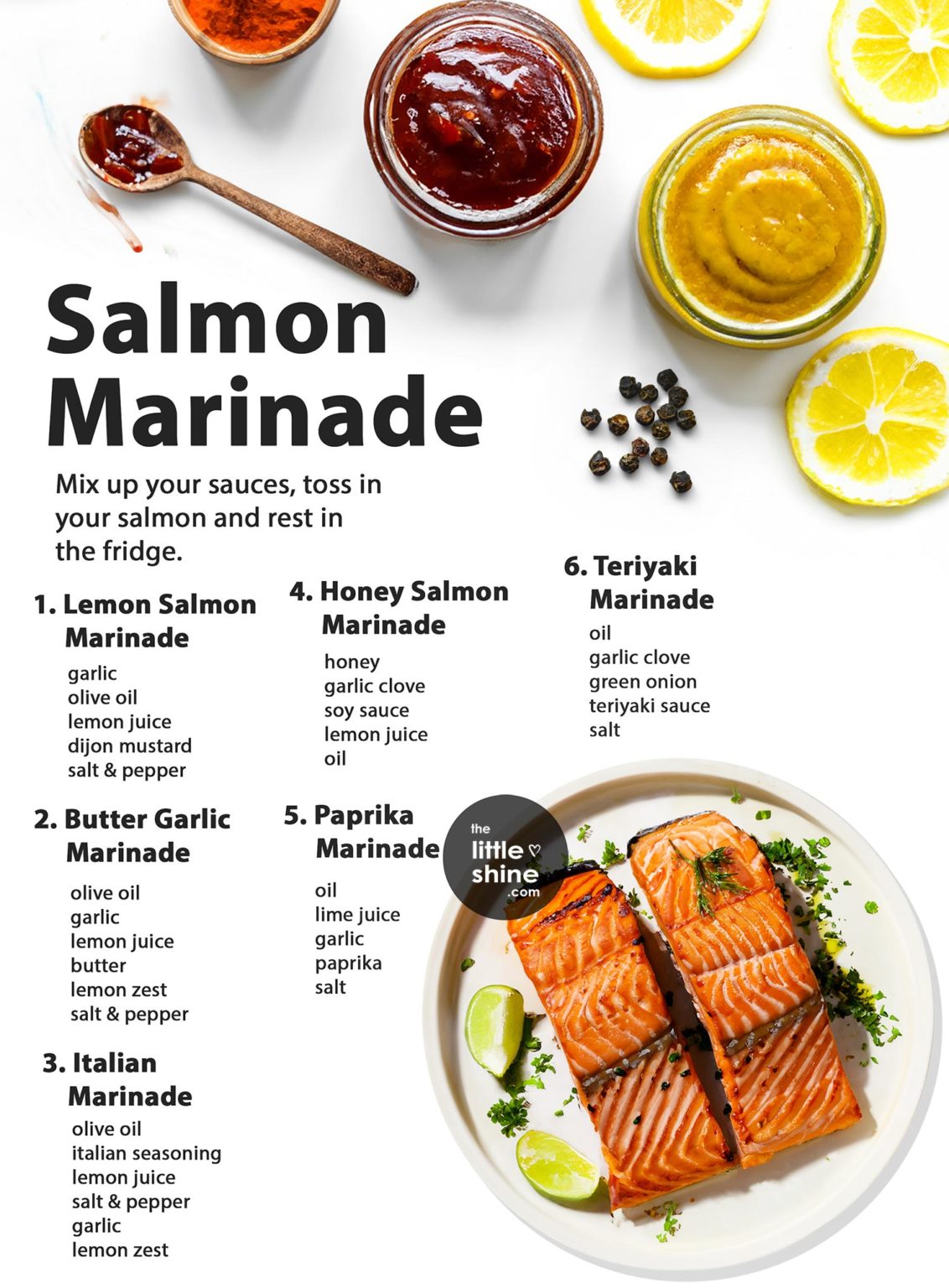 6 Salmon Marinade Recipes - The Little Shine