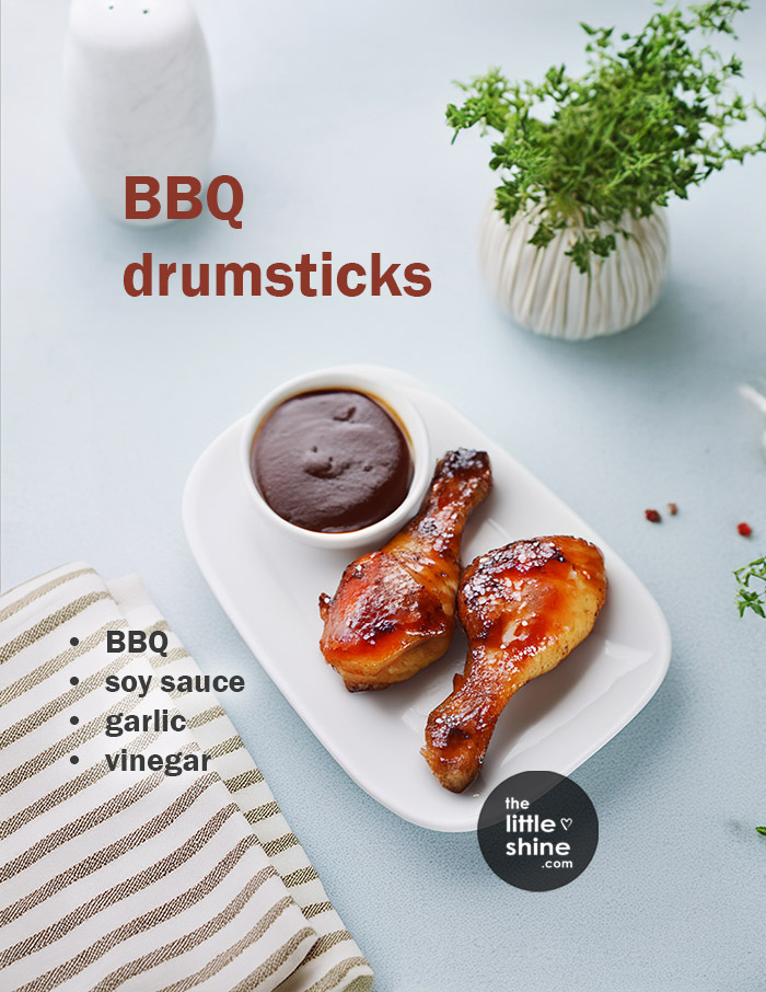 BBQ sauce drumsticks