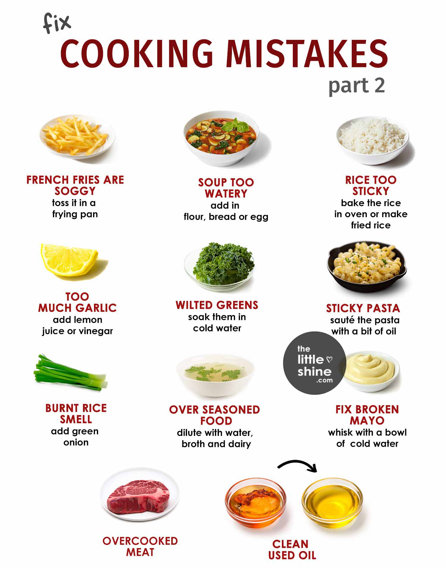 Cooking Mistakes and How to Fix Them