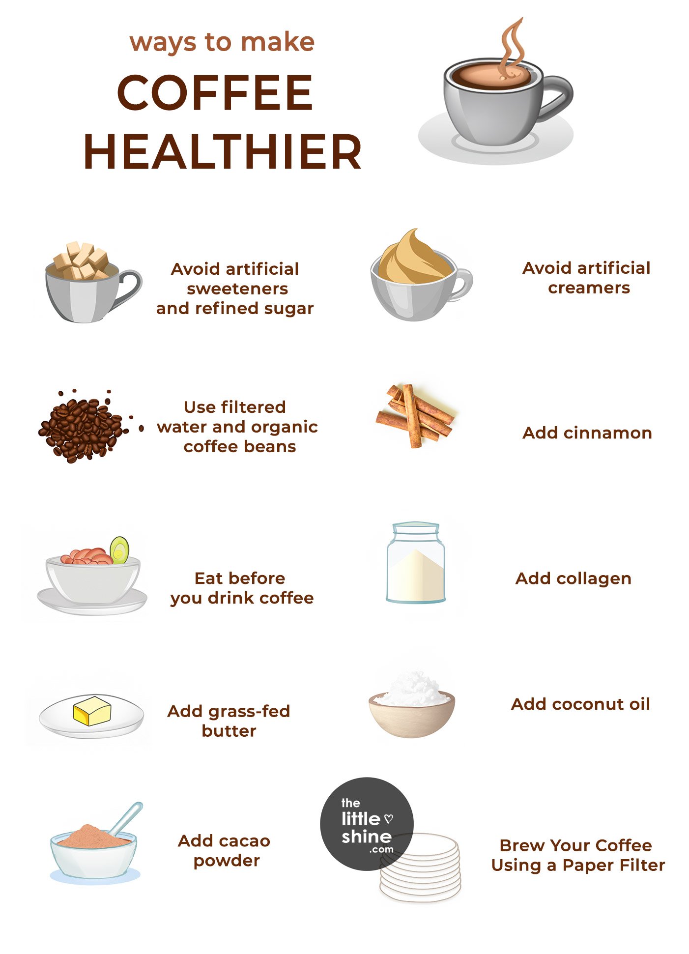 10 Ways to Make Coffee Healthier