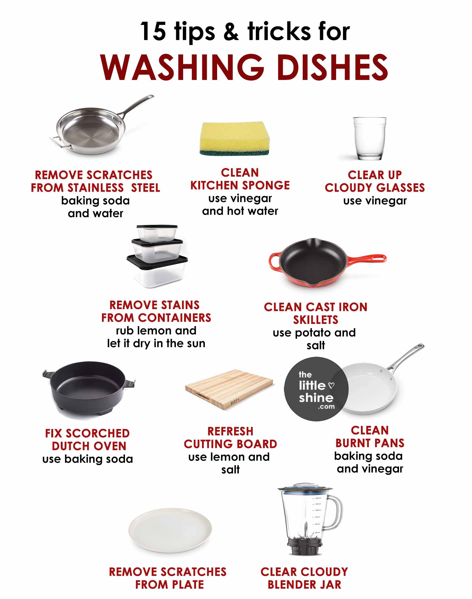 15 Tips for Washing Dishes