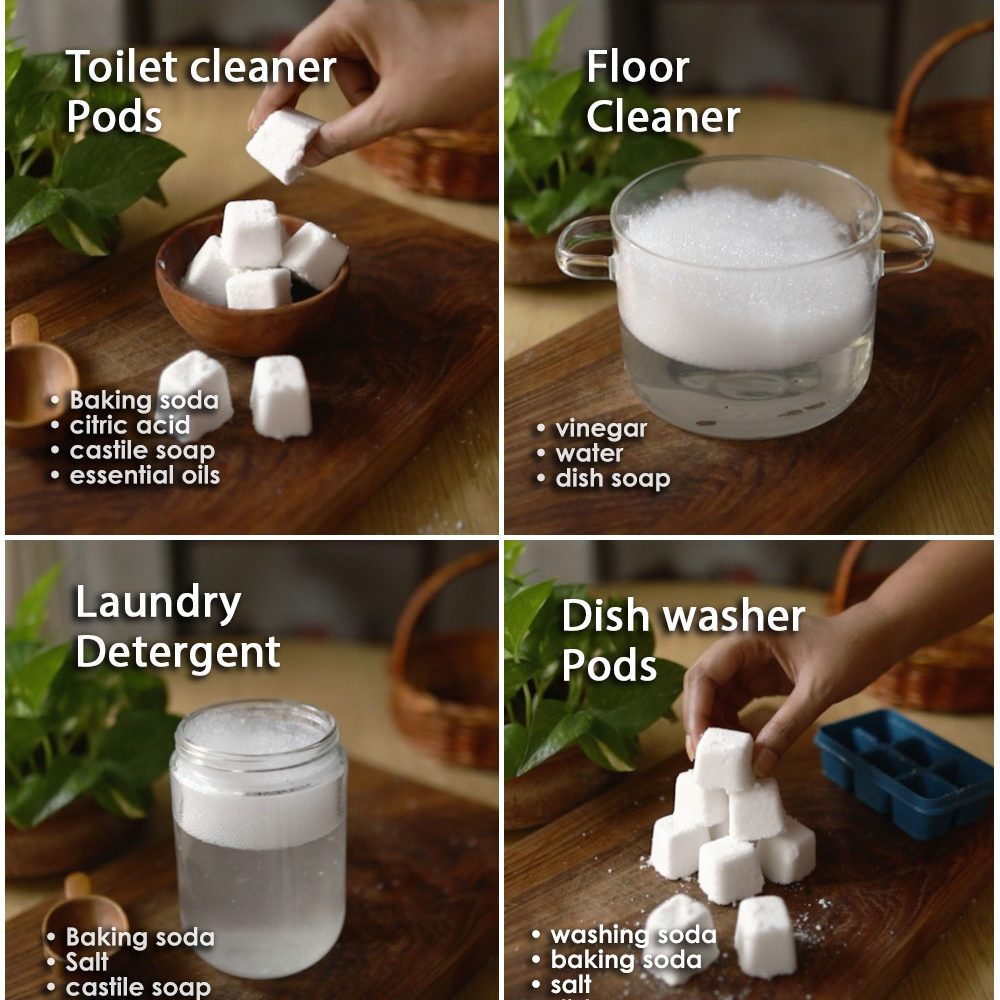 12 NATURAL HOMEMADE CLEANERS that will clean, sanitize and disinfect everything in our homes