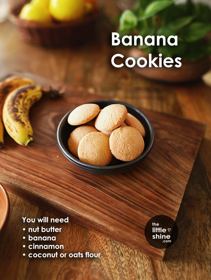 Healthy Banana Cookies 