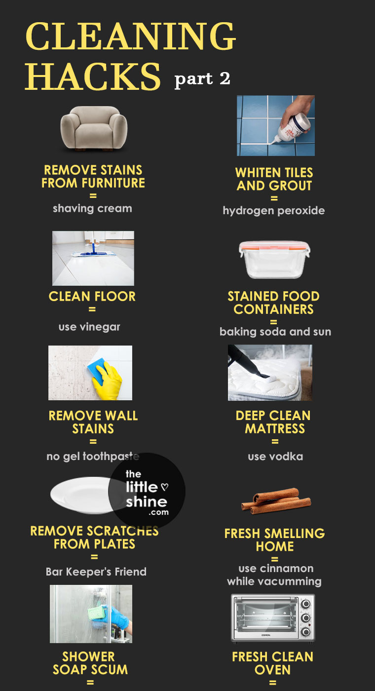 Cleaning Hacks - Part 2