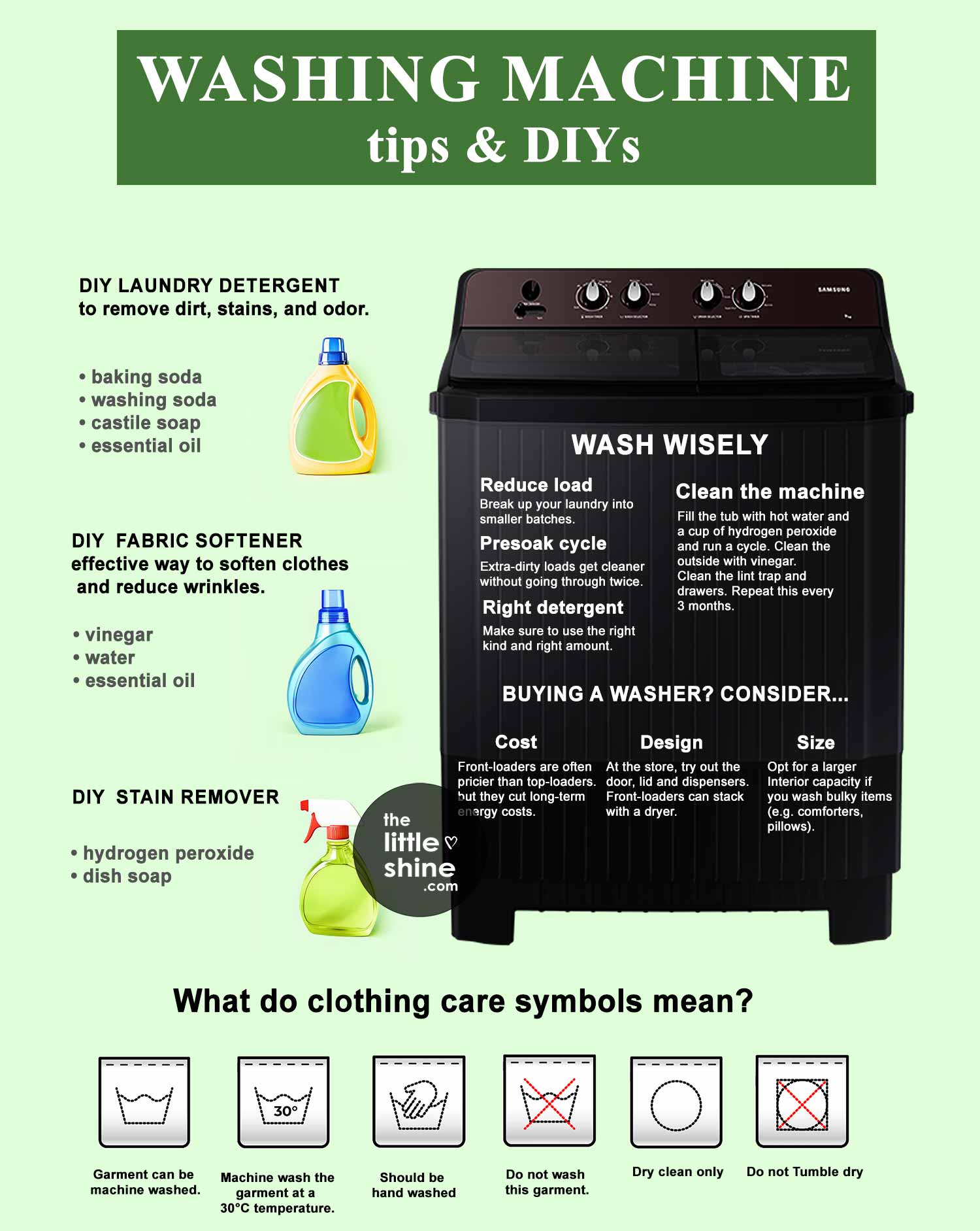 How to Wash Wisely| Tips for Buying A Washer