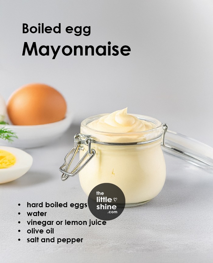 Boiled egg mayonnaise