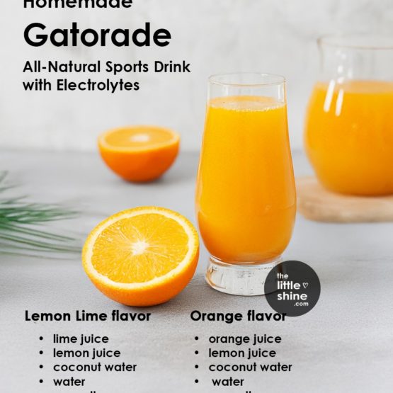 HOMEMADE GATORADE - All-Natural Sports Drink with Electrolytes