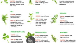 Cooking With Herbs - flavor and how to use