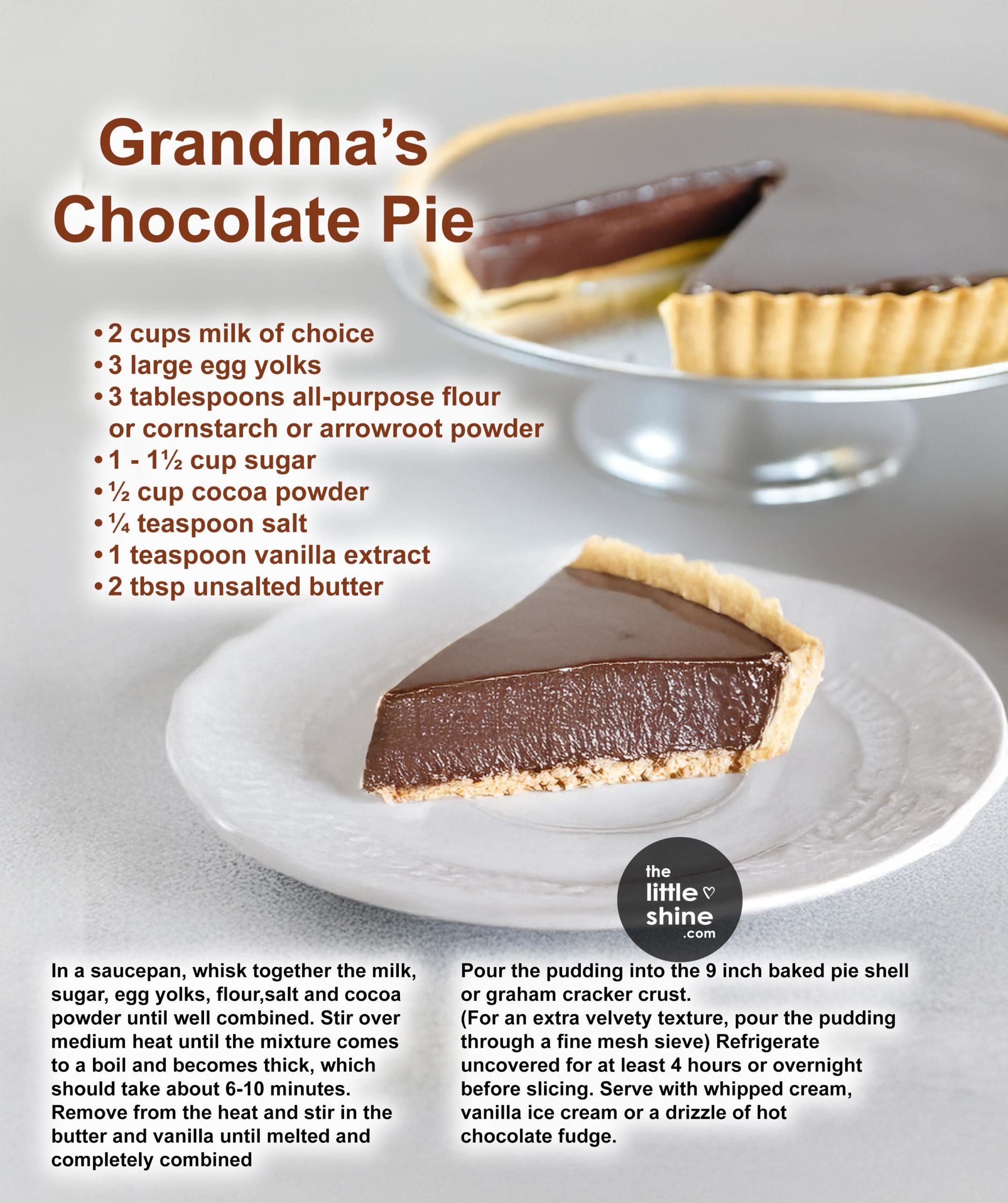 No bake chocolate Pie Recipes