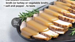 Turkey gravy with drippings -