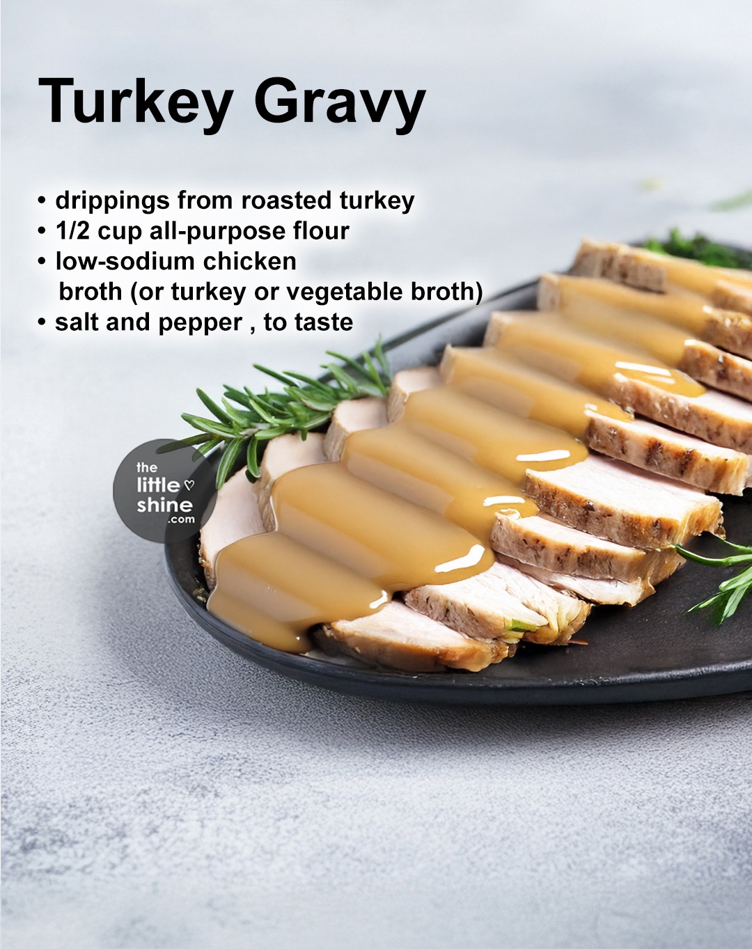 Turkey gravy with drippings - 