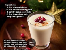 9. White Christmas punch