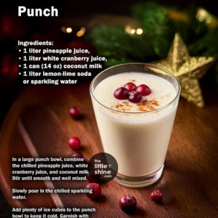 9. White Christmas punch