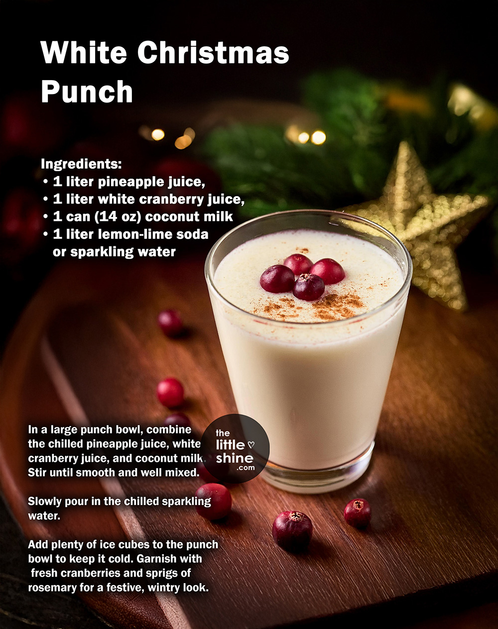 9. White Christmas punch