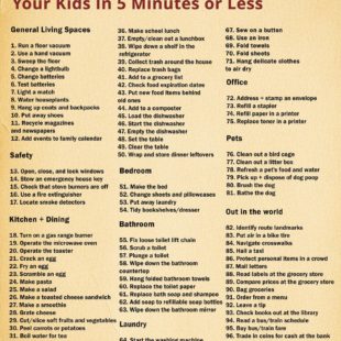 100 Life Skills You Can Teach Your Kids In 5 Minutes or Less