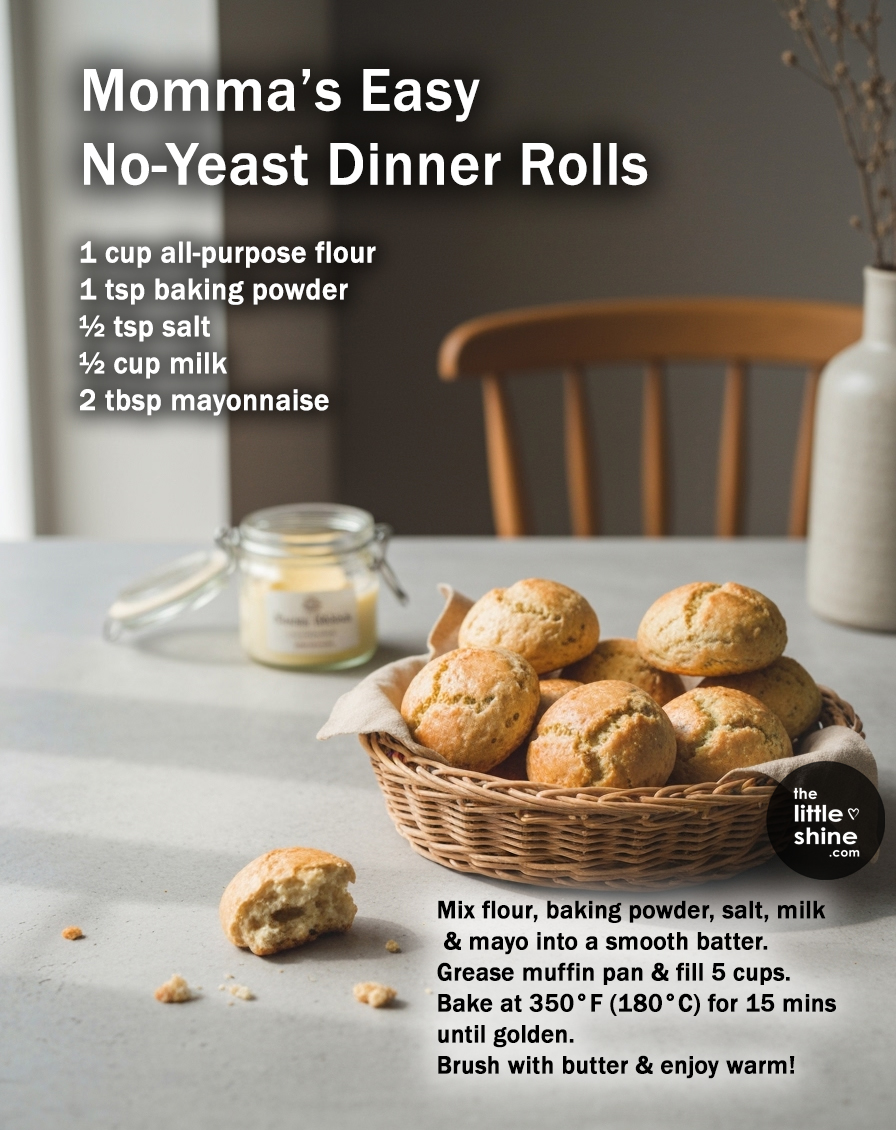 Momma’s Easy 
No-Yeast Dinner Rolls