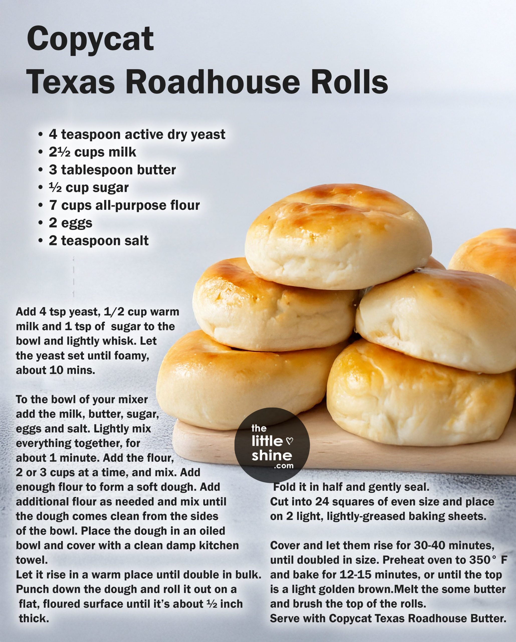 Copycat
Texas Roadhouse Rolls