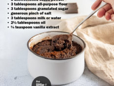 Brownie in a mug -