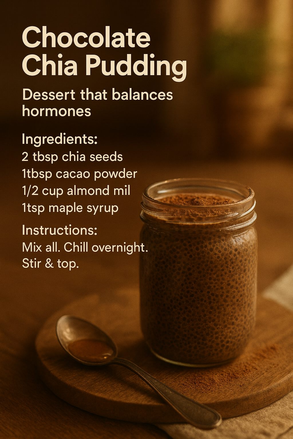 3. No-Bake Chocolate Chia Seed Pudding