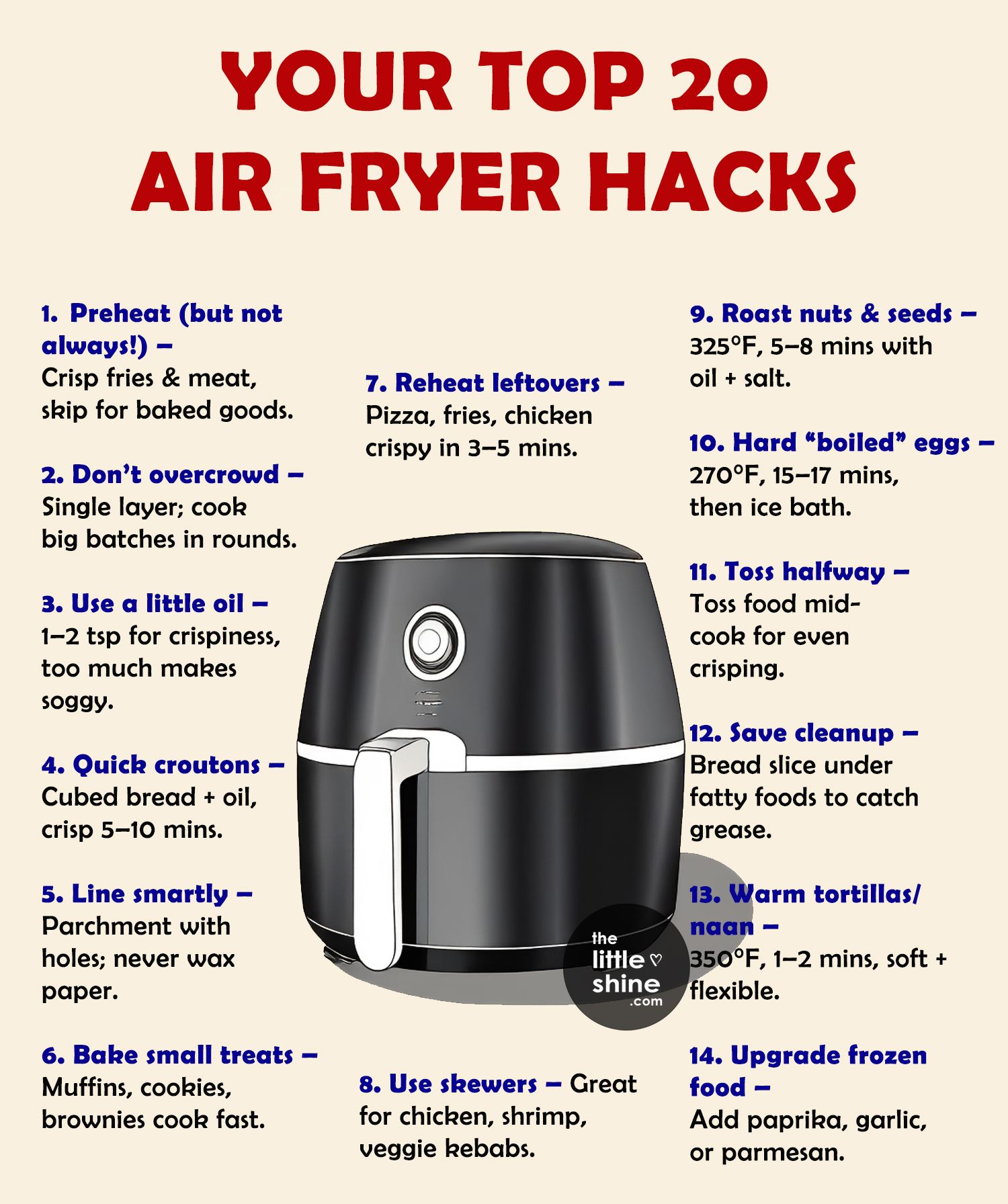 20 Air Fryer Hacks to Transform Your Cooking