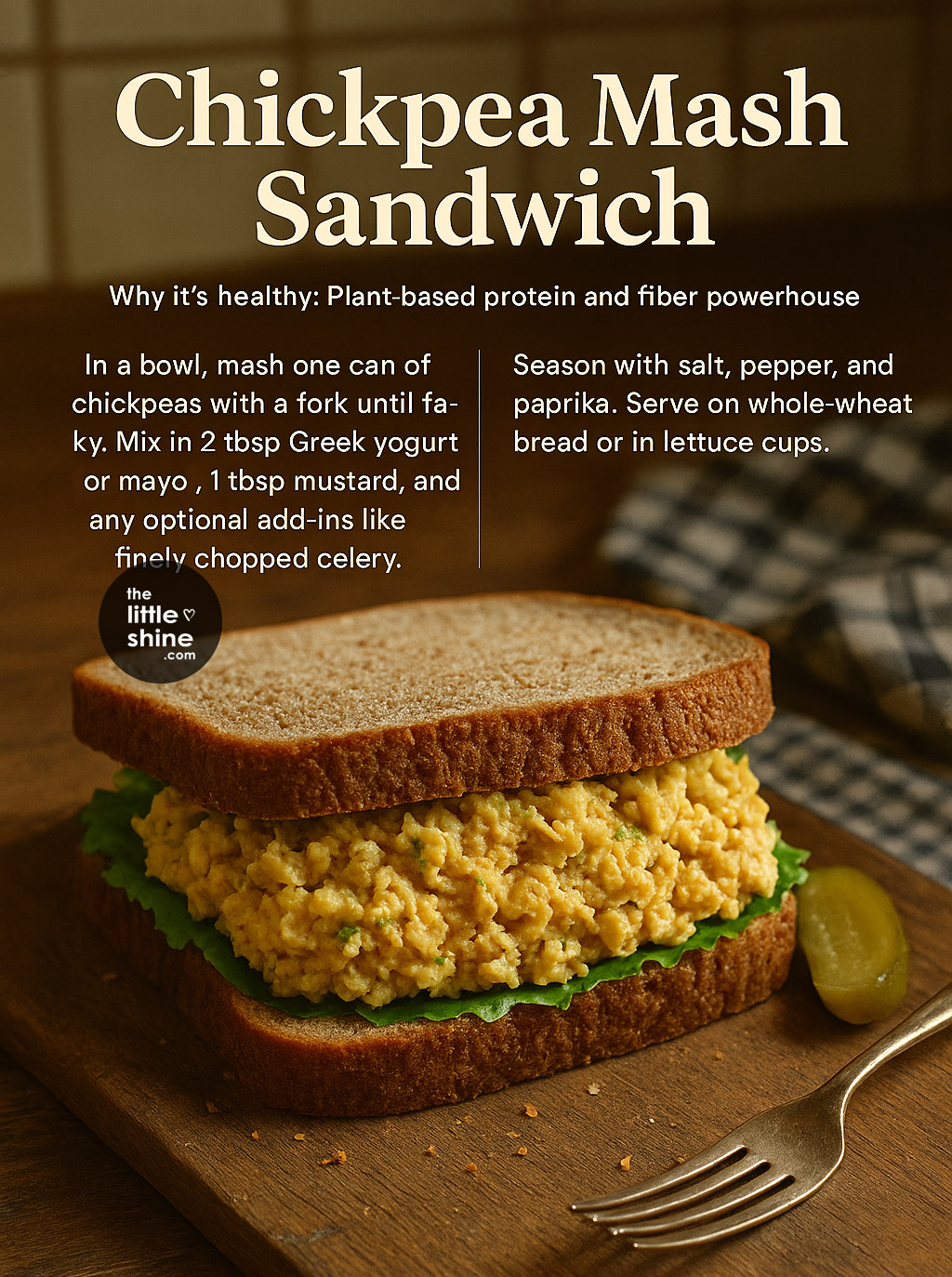 5-Minute Chickpea Mash Sandwich