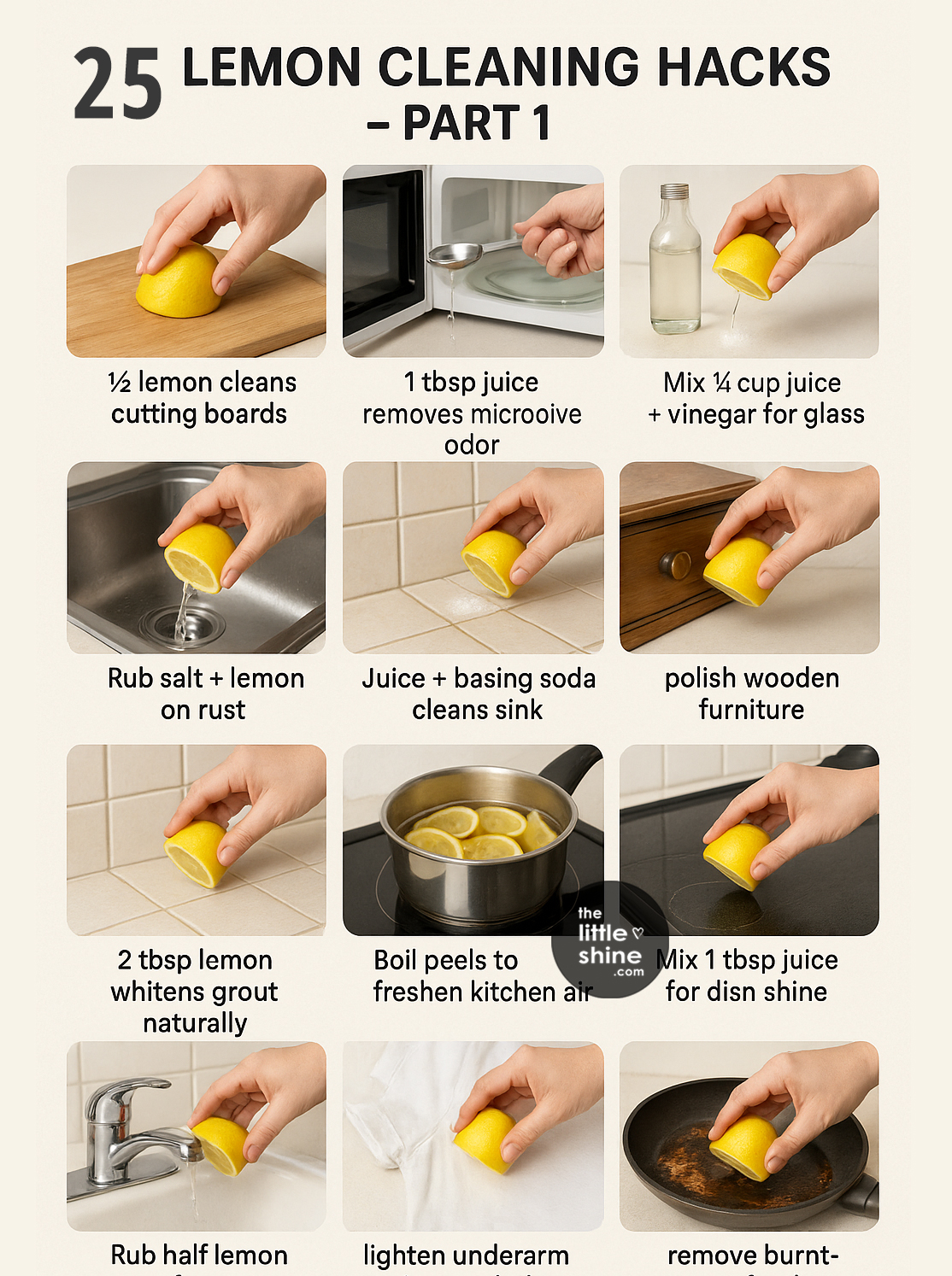LEMON CLEANING HACKS - Part 1 