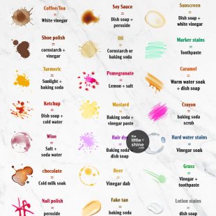 Natural Stain Cheat Sheet (100 Solutions!)
