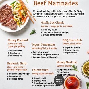 7 Easy Beef Marinades (3–4 Ingredients Only!)