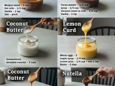 Healthier Homemade Spreads & Dessert Sauces