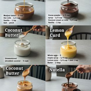 Healthier Homemade Spreads & Dessert Sauces