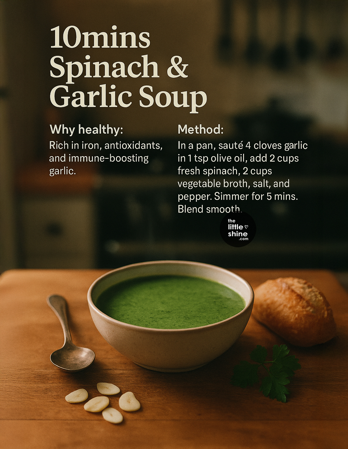  Spinach & Garlic Soup