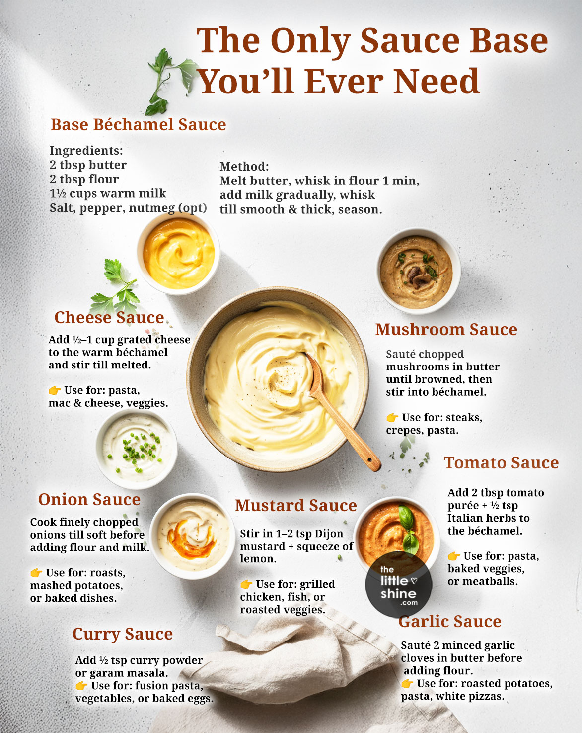 🥄 One Béchamel Sauce – Endless Variants!