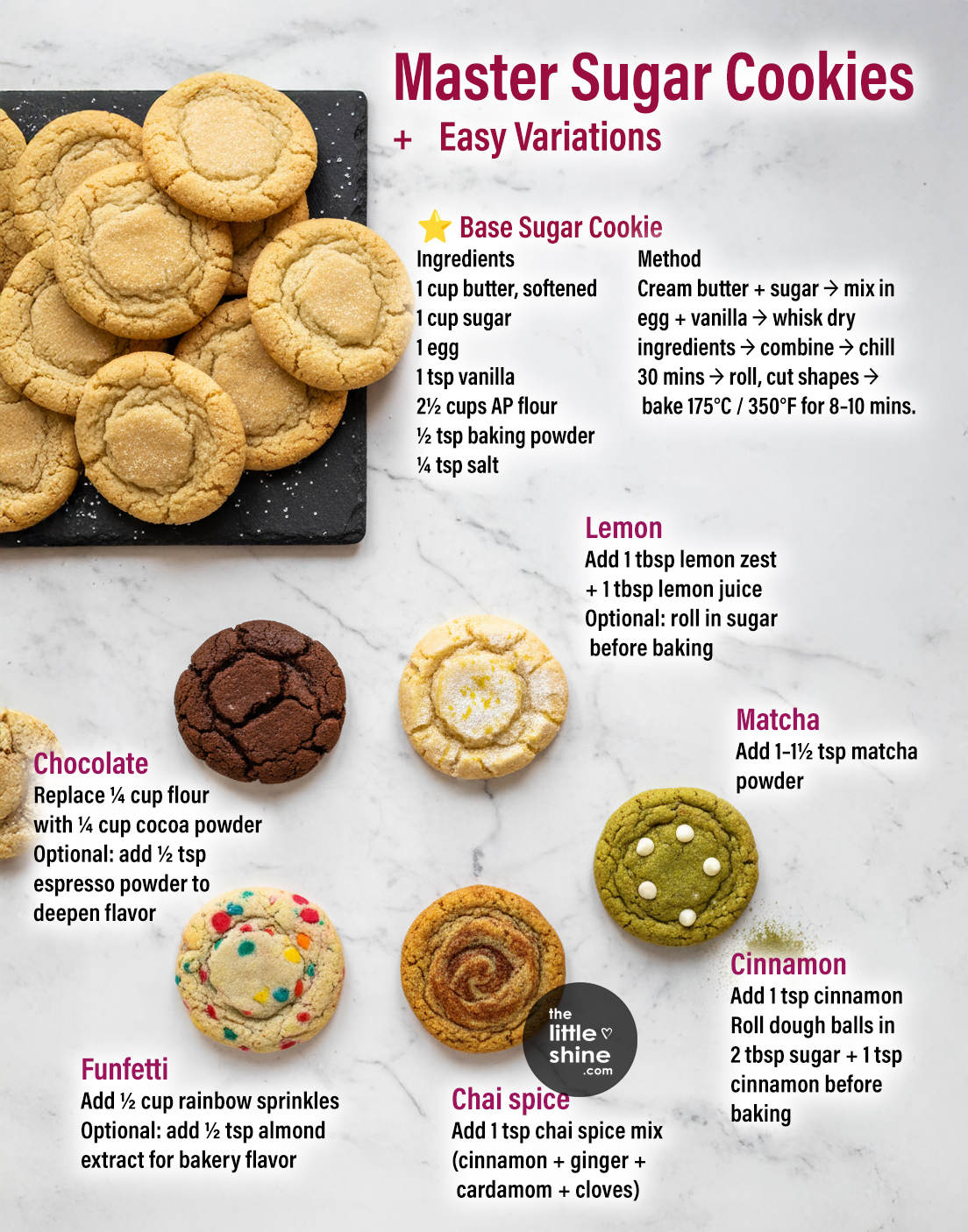 🍪 Master Sugar Cookies + Easy Flavor Variations