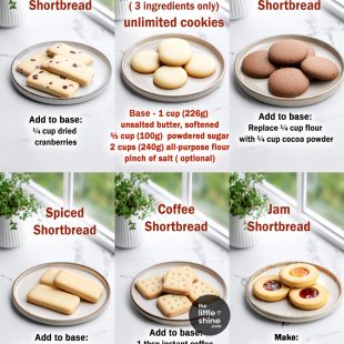 The Ultimate Guide to 3-Ingredient Shortbread Cookies (Base + Creative Variations)