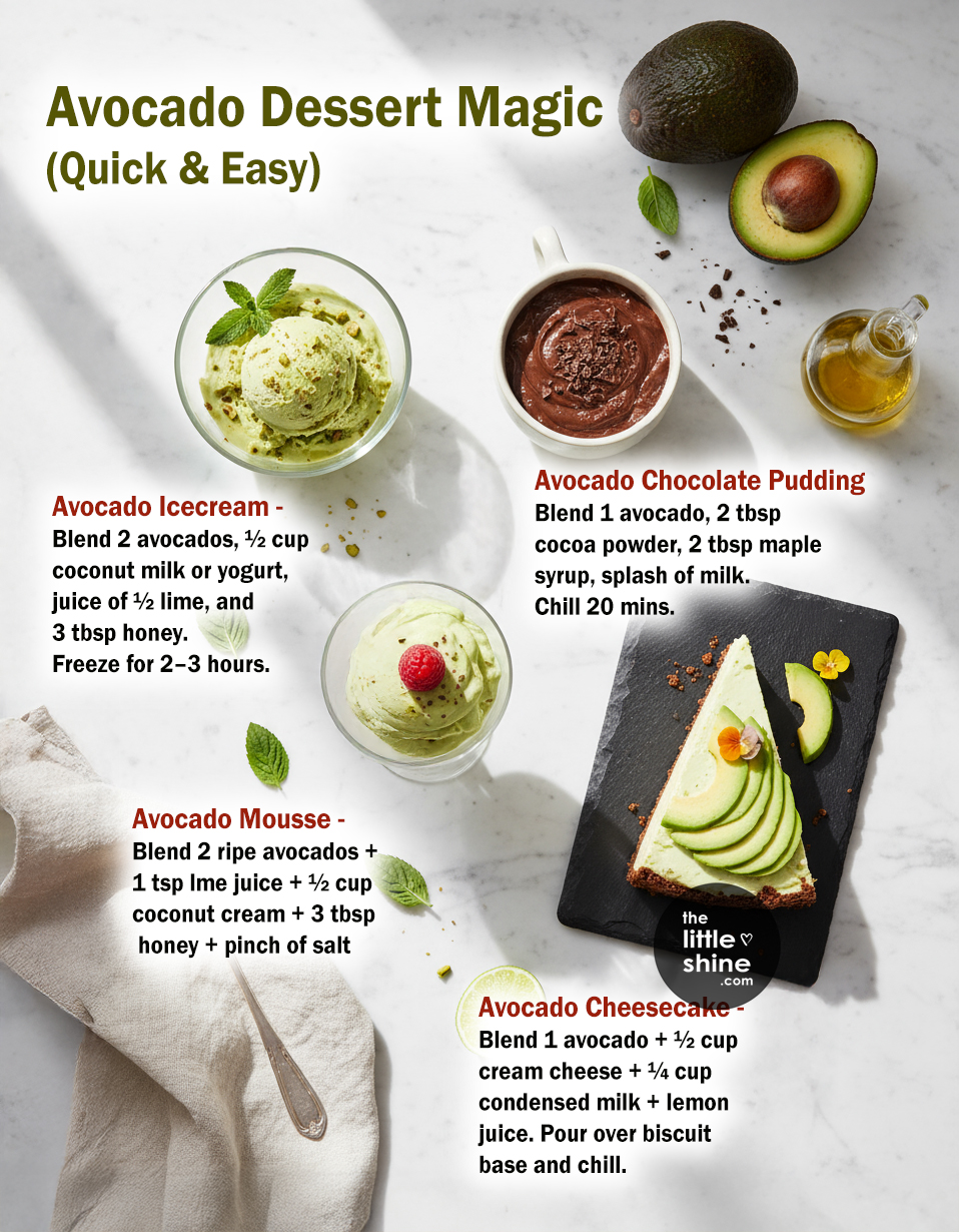 Avocado Dessert Magic: 6 Quick & Easy Treats