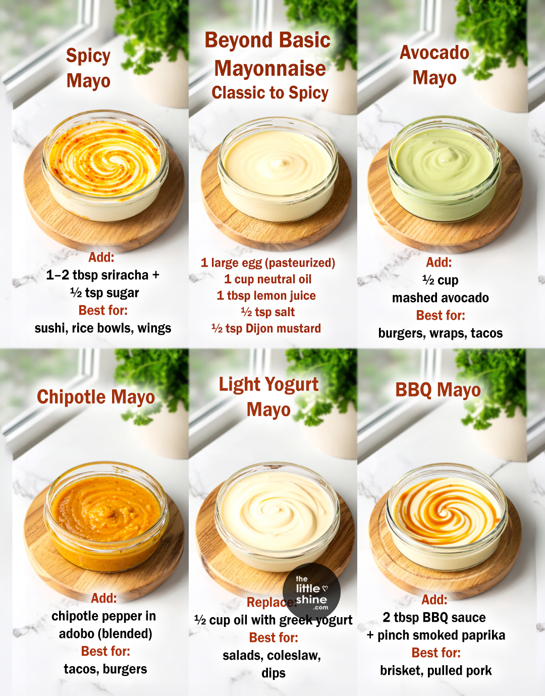 Homemade Mayonnaise + 12 Flavor Variations