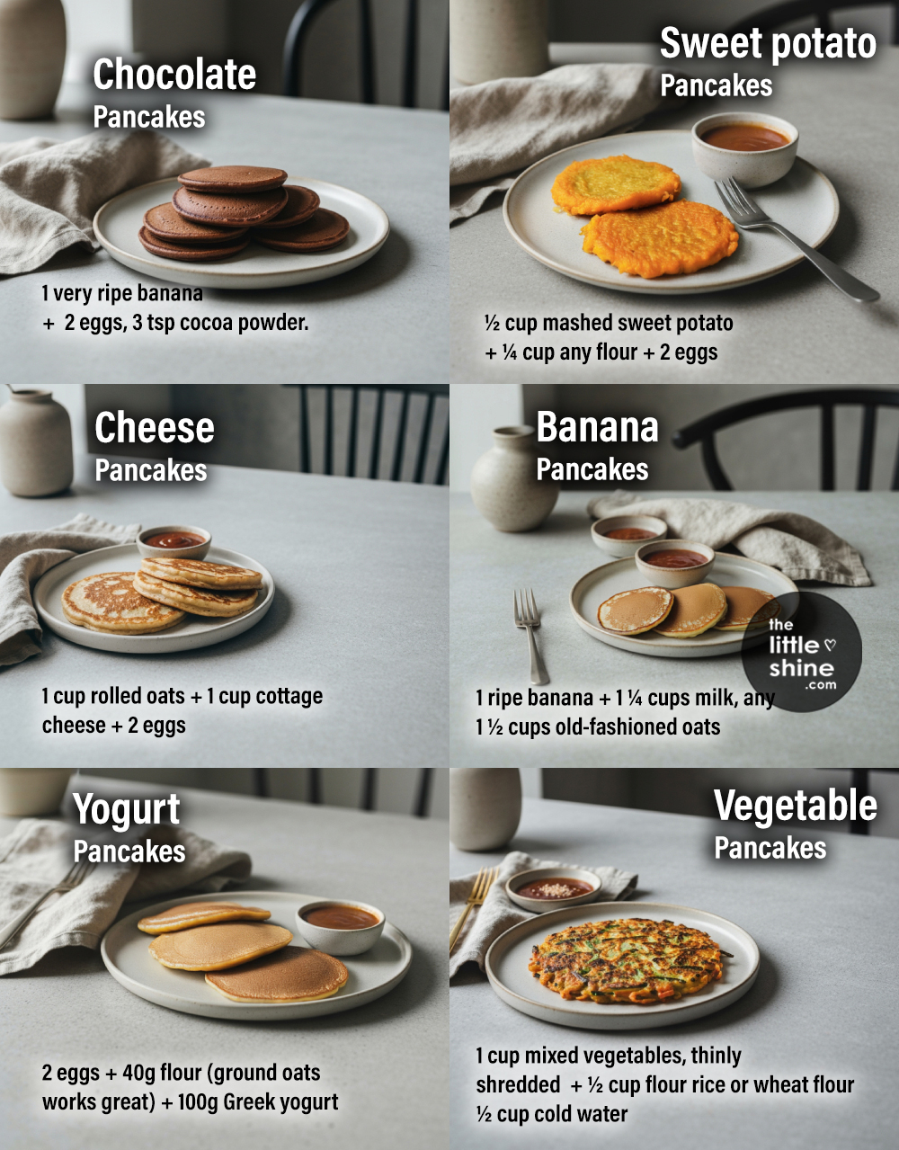 6 Healthy Pancake Recipes You Can Make with Just a Few Ingredients