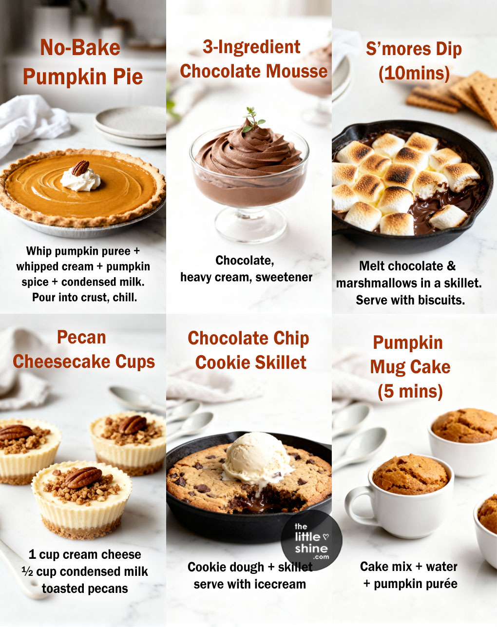 Easiest Thanksgiving Desserts (No-Bake & Quick!)