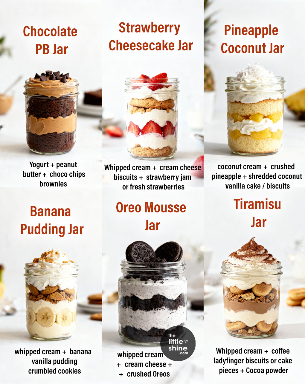 Delicious Layered Creamy Dessert Jars You’ll Love