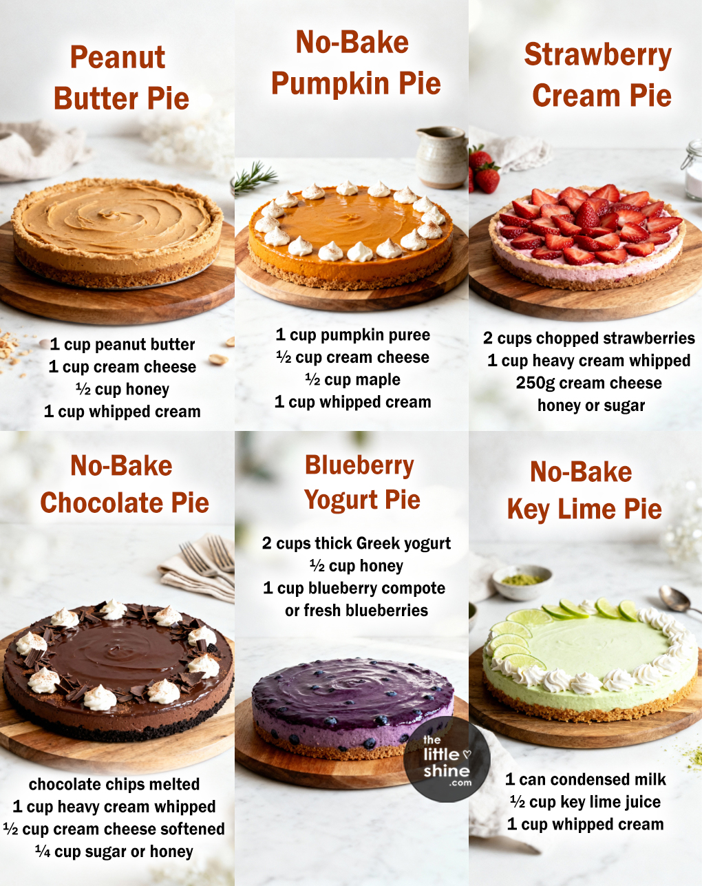 🥧 6 Easy No-Bake Pies for Every Occasion