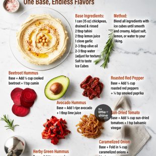 🫘 The Ultimate Hummus Base + Flavor Variants