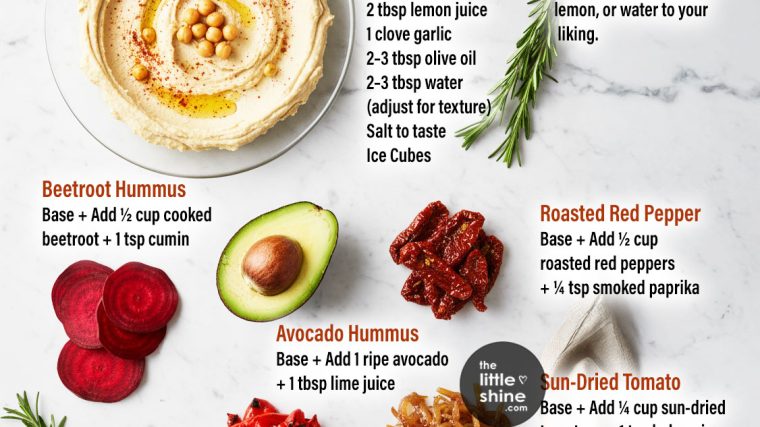 🫘 The Ultimate Hummus Base + Flavor Variants