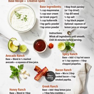 🥗 Master the Ranch: Base Recipe + Creative Twists