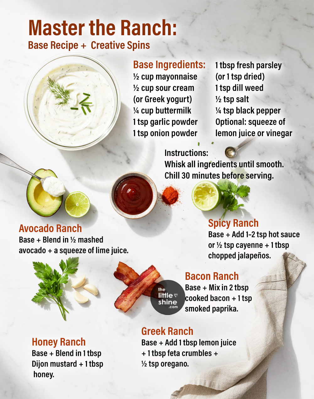 🥗 Master the Ranch: Base Recipe + Creative Twists