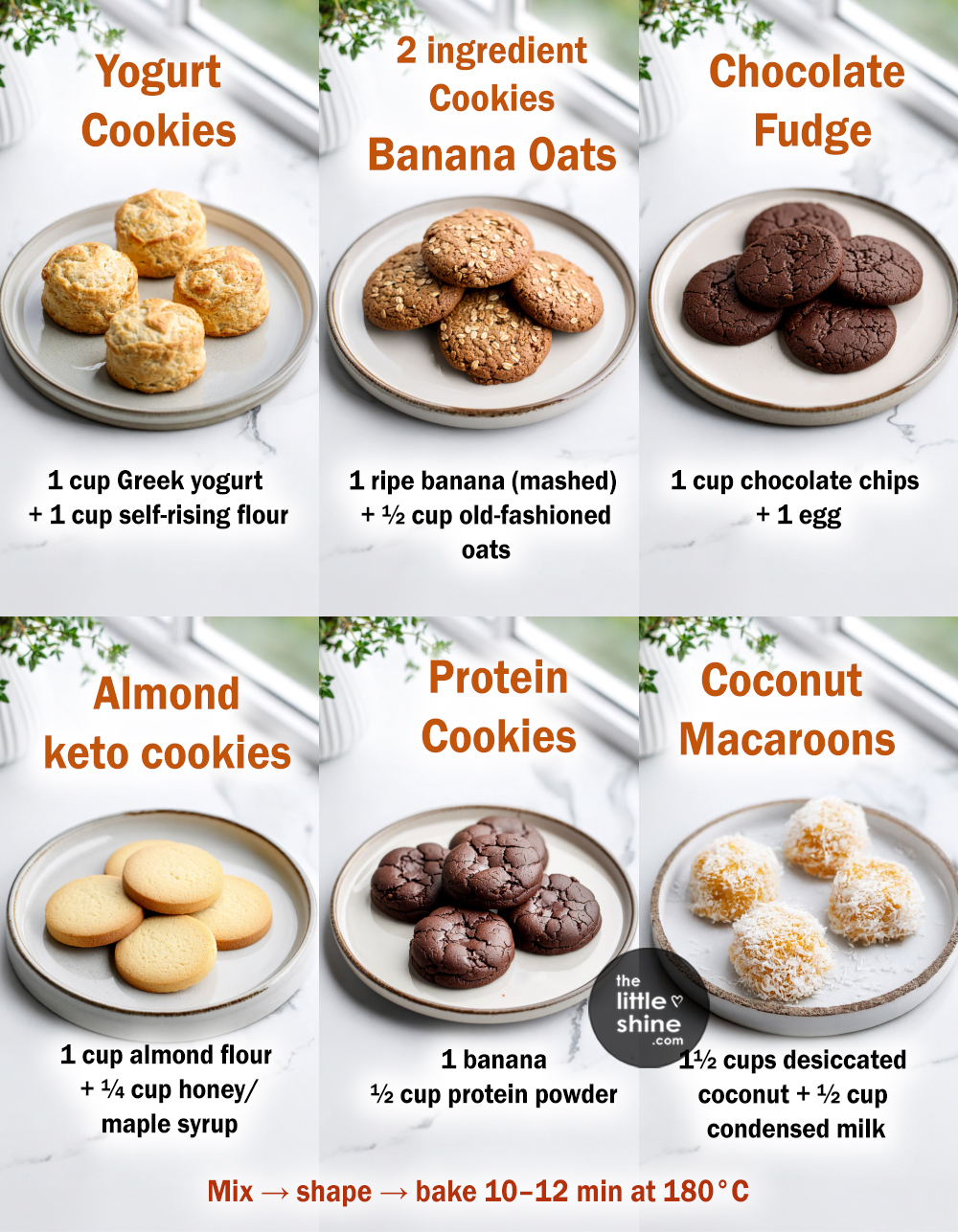 2-Ingredient 10 Cookies: The Easiest Baking Recipes for Instant Treats